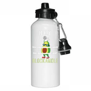 Holy Blockamole Funny Volleyball Block Avocado Aluminum Water Bottle