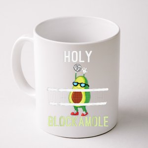 Holy Blockamole Funny Volleyball Block Avocado Coffee Mug