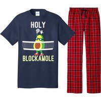 Holy Blockamole Funny Volleyball Block Avocado Teen Girls Pajama Set