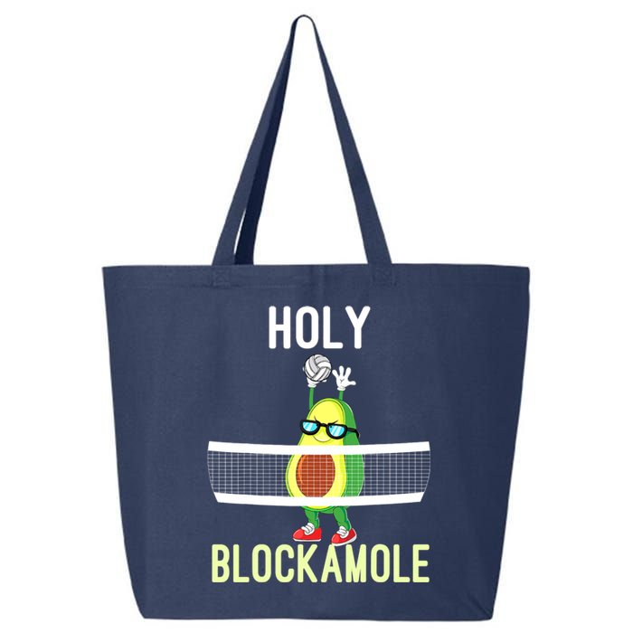 Holy Blockamole Funny Volleyball Block Avocado Teen Girls 25L Jumbo Tote