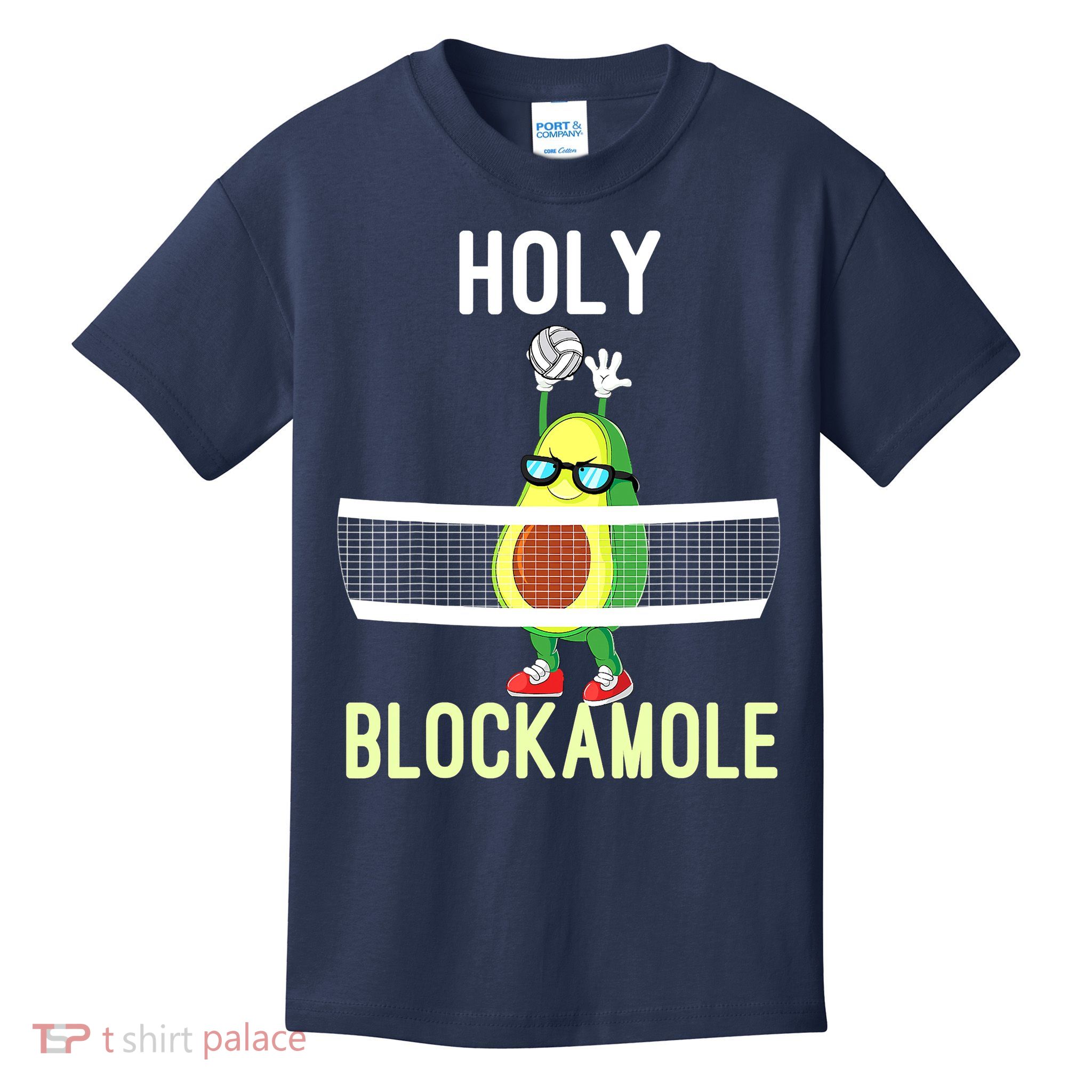 Holy Blockamole Funny Volleyball Block Avocado Teen Girls Kids T-Shirt