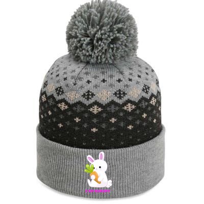 Happy Bunny Funny The Baniff Cuffed Pom Beanie