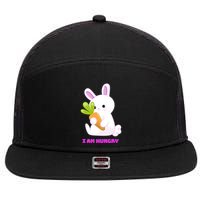 Happy Bunny Funny 7 Panel Mesh Trucker Snapback Hat