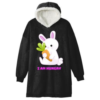 Happy Bunny Funny Hooded Wearable Blanket