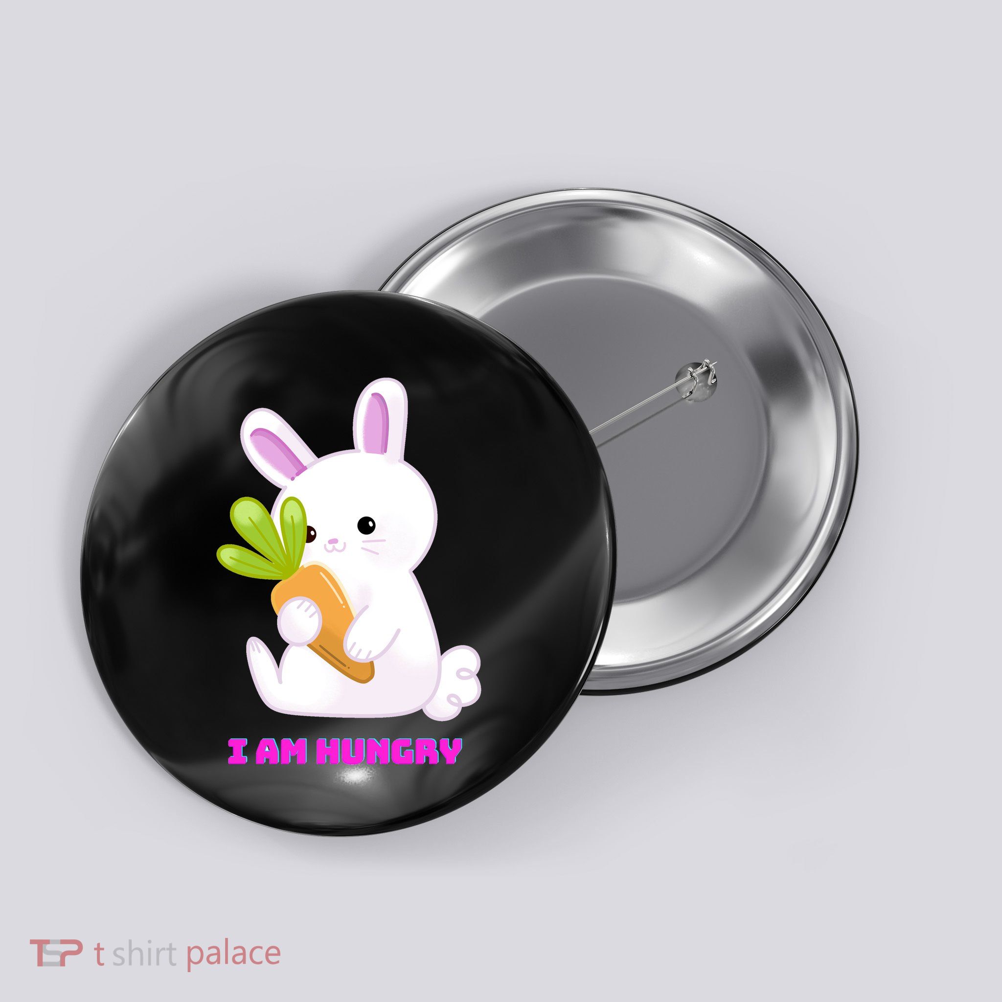 Happy Bunny Funny Button