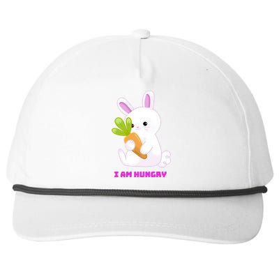 Happy Bunny Funny Snapback Five-Panel Rope Hat