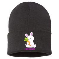 Happy Bunny Funny Sustainable Knit Beanie