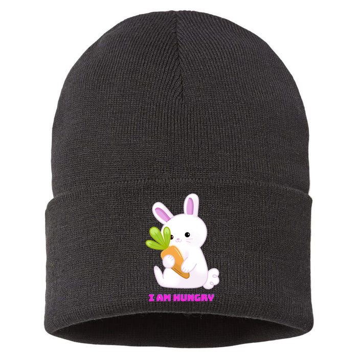 Happy Bunny Funny Sustainable Knit Beanie