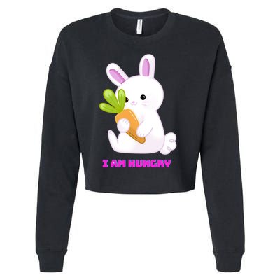 Happy Bunny Funny Cropped Pullover Crew