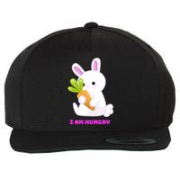 Happy Bunny Funny Wool Snapback Cap