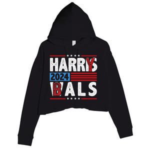 Harrys Balz Funny Harry Balz 2024 Gift Crop Fleece Hoodie