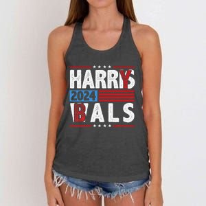 Harrys Balz Funny Harry Balz 2024 Gift Women's Knotted Racerback Tank