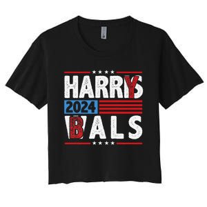 Harrys Balz Funny Harry Balz 2024 Gift Women's Crop Top Tee