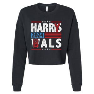 Harrys Balz Funny Harry Balz 2024 Gift Cropped Pullover Crew