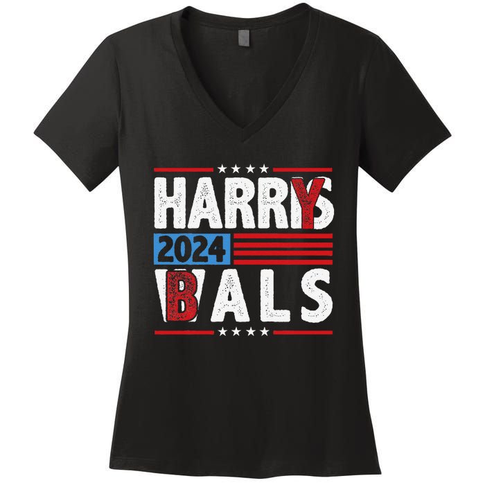 Harrys Balz Funny Harry Balz 2024 Gift Women's V-Neck T-Shirt