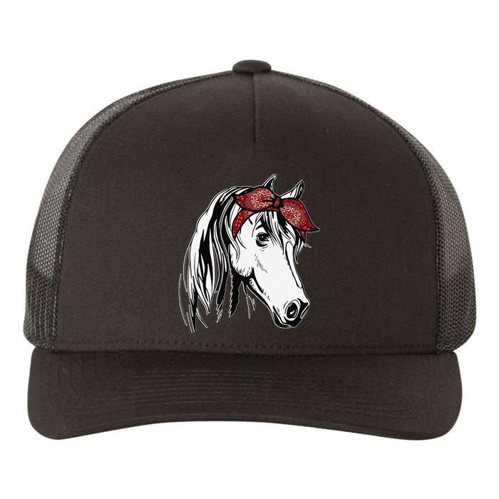 Horse Bandana For Equestrian Horseback Riding Horse Lover Yupoong Adult 5-Panel Trucker Hat