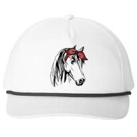 Horse Bandana For Equestrian Horseback Riding Horse Lover Snapback Five-Panel Rope Hat