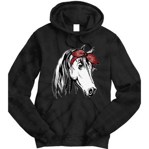 Horse Bandana For Equestrian Horseback Riding Horse Lover Tie Dye Hoodie