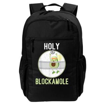 Holy Blockamole Funny Volleyball Block Avocado N Girls Backpack