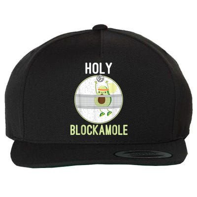 Holy Blockamole Funny Volleyball Block Avocado N Girls Wool Snapback Cap