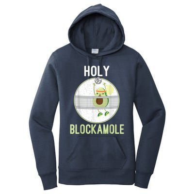 Holy Blockamole Funny Volleyball Block Avocado N Girls Women's Pullover Hoodie