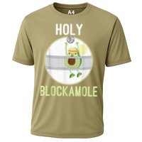 Holy Blockamole Funny Volleyball Block Avocado N Girls Cooling Performance Crew T-Shirt