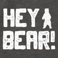 Hey Bear! Funny Hiking Outdoors Black Grizzly Bear Survival Vector Backpack