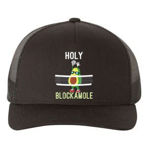 Holy Blockamole Funny Volleyball Block Avocado Yupoong Adult 5-Panel Trucker Hat