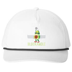 Holy Blockamole Funny Volleyball Block Avocado Snapback Five-Panel Rope Hat