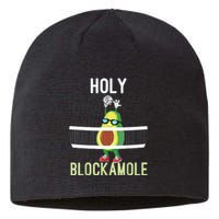 Holy Blockamole Funny Volleyball Block Avocado Sustainable Beanie