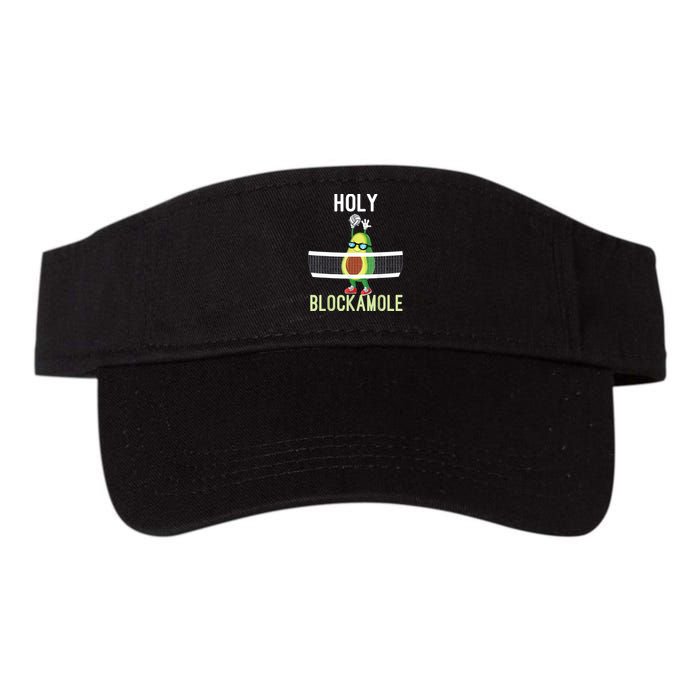 Holy Blockamole Funny Volleyball Block Avocado Valucap Bio-Washed Visor