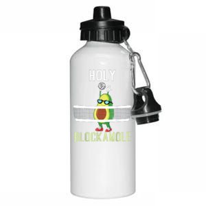 Holy Blockamole Funny Volleyball Block Avocado Aluminum Water Bottle