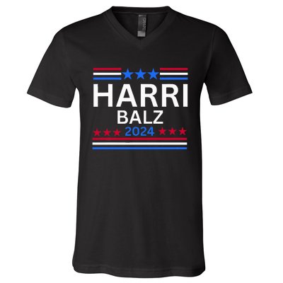 Harri Balz Funny Election Anti Harris Trump V-Neck T-Shirt