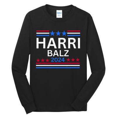 Harri Balz Funny Election Anti Harris Trump Tall Long Sleeve T-Shirt