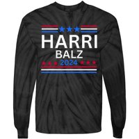 Harri Balz Funny Election Anti Harris Trump Tie-Dye Long Sleeve Shirt