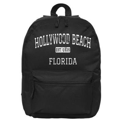 Hollywood Beach Florida FL Vintage 16 in Basic Backpack