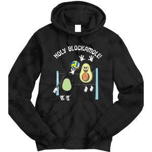 Holy Blockamole! Guacamole Player Blocker Volleyball Tie Dye Hoodie