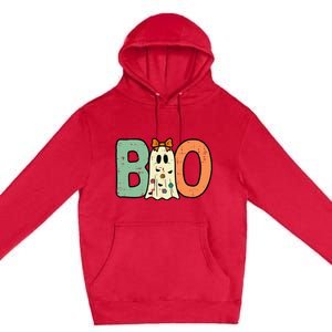 Halloween Boo Ghost Cute Costume Premium Pullover Hoodie