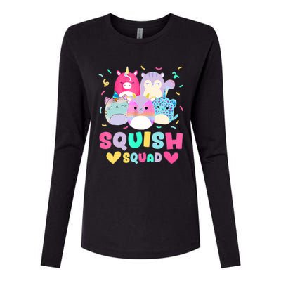 Happy Birthday Girl Squish Squad Mallow Womens Cotton Relaxed Long Sleeve T-Shirt