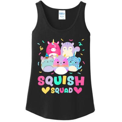 Happy Birthday Girl Squish Squad Mallow Ladies Essential Tank