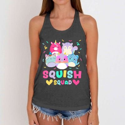 Happy Birthday Girl Squish Squad Mallow Women's Knotted Racerback Tank