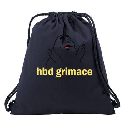 Happy Birthday Grimace Birthday Grimace Birthday Drawstring Bag