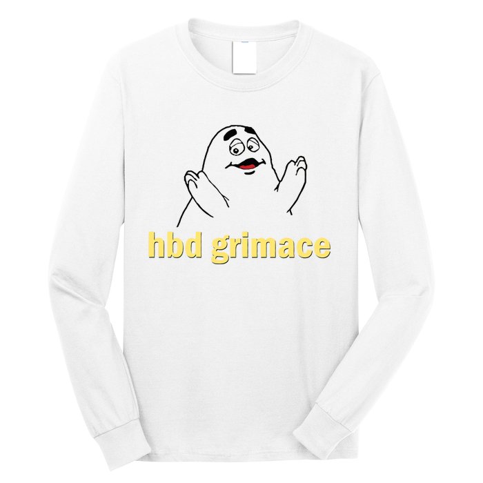 Happy Birthday Grimace Birthday Grimace Birthday Long Sleeve Shirt