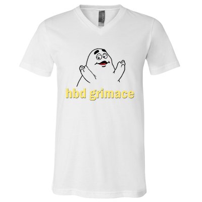 Happy Birthday Grimace Birthday Grimace Birthday V-Neck T-Shirt