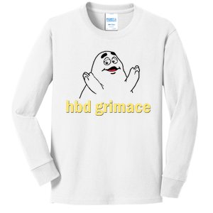 Happy Birthday Grimace Birthday Grimace Birthday Kids Long Sleeve Shirt