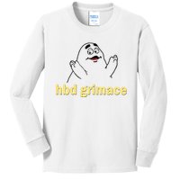 Happy Birthday Grimace Birthday Grimace Birthday Kids Long Sleeve Shirt