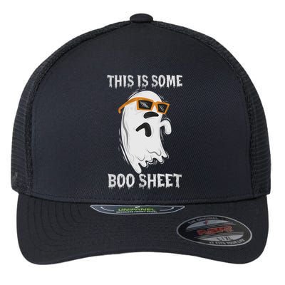 Halloween Boo Ghost Costume This Is Some Boo Sheet Gift Flexfit Unipanel Trucker Cap