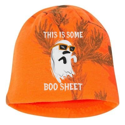 Halloween Boo Ghost Costume This Is Some Boo Sheet Gift Kati - Camo Knit Beanie