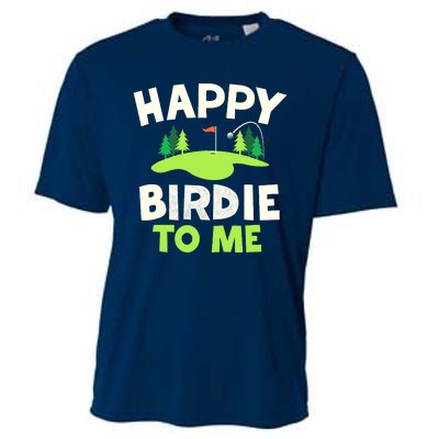 Happy Birdie Golfer Funny Golf Birthday Gift Cooling Performance Crew T-Shirt