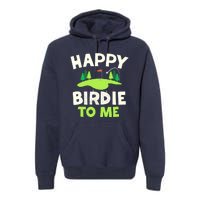 Happy Birdie Golfer Funny Golf Birthday Gift Premium Hoodie